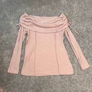 Maurices Light Pink Ribbed Top